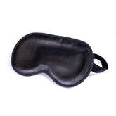 Black Leather Sleep Mask